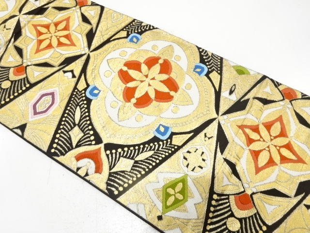 アンティーク　華紋織り出し袋帯（材料）